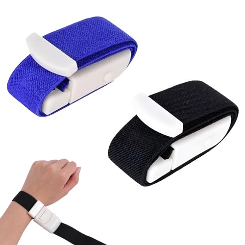 Stauschlauch,2 Stück Venenstauer,Verstellbar mit Schnalle Stauschlauch Blutabnahme für Outdoor Zuhause Krankenhaus,Medizinische Notfall,Erste Hilfe,Blutabnahme Set (Schwar,Blau)