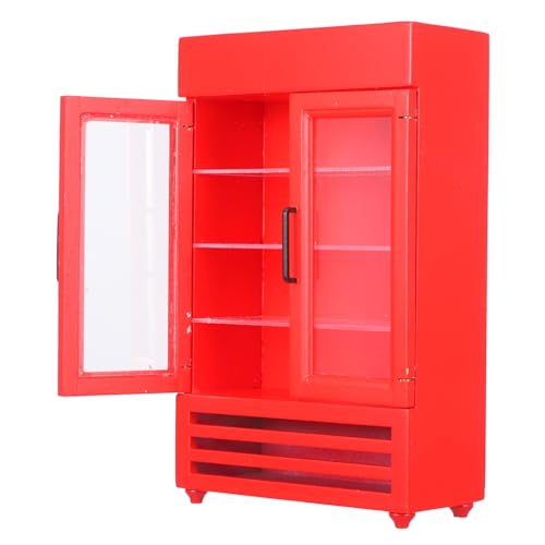 TOYANDONA Miniatur Kühlschrank Modell Für Puppenhaus Doppelter Kühlschrank Realistische Ausstattung Für Spielzeugküchen Dekorativ Und Funktional Für Kreative Spielwelten