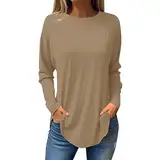 Personalisierte Geschenke,Italienische Mode Damen Damen Mit Kapuze Pullover Damen Wintermantel Wolldecke Mit Ärmel Erwachsene Weihnachten 3D Druck Plüsch Schulterfrei Langarm Pulli Shirt (Khaki,L)