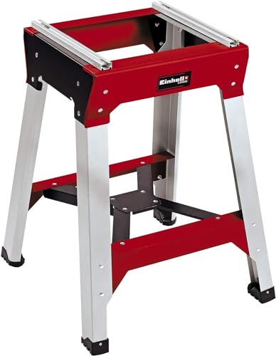 Original Einhell Sägen-Untergestell E-Stand (Untergestell für Kappsägen, stabiler Stand durch X-Verstrebung, höhenverstellbarer Standfuß, robuste Stahl-Konstruktion)