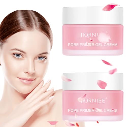 Porengrundierung Gel Creme 2 PCS Porenfüllende Gel Creme Poren Grundierung Pore Primer Gel Creme Make-up-Basis Pore Evening Skin Tone Primer für Alle Hauttöne Geeignet Halten Sie Ihre Haut Strahlend