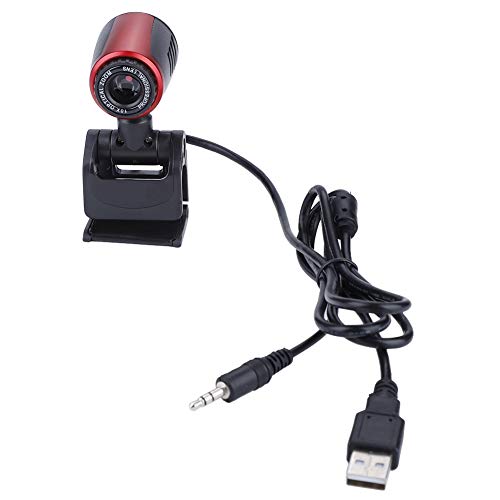 Elprico HD-Webcam mit Mikrofon, USB2.0 360-Grad-High-Definition-Webkamera für Computer PC Laptop für Skype/MSN