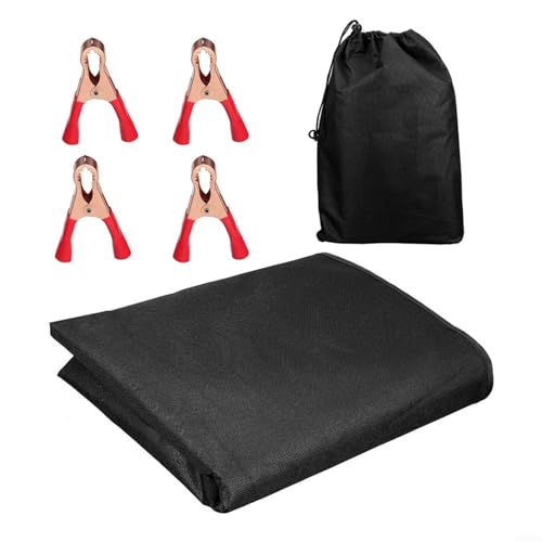 Heckklappen-Markisenabdeckung, T4 T5, 210D Oxford, Wind- Und Regenschutz, Schwarz, 180X114cm, Wetterfest, Mit Befestigungsclips Und Aufbewahrungstasche, Hecktürabdeckung