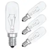 Comyan E14 40W Dunstabzugshaube Glühbirne, 320lm T25 Dunstabzugshaube SES Gerätelampe Warmweiß 2700K Glühlampe Dimmbar für Dunstabzugshaube - 4 Stück