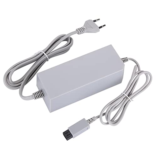 Netzteil, Klein und Leicht zu Transportieren, Hochwertige Materialien, Mehrfachschutz, Neues Netzteilkabel für Nintendo Wii 110-240V (EU-Stecker)