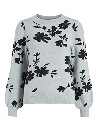 VIRIL L/S Jacquard Flower Knit TOP- NOOS