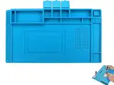 Magnetische Lötmatte,45 x 30 cm Reparatur- und Lötmatte Silikon, 500°C Werkbankmatte,für die Reparatur von Uhren, Telefonen Laptops