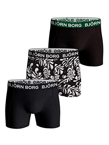 Björn Borg | Björn Borg Cotton Stretch Boxer 3P, Boxershorts für Herren, Multipacks erhältlich, Multipack 11, Small