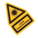 JECOMPRIS 2stücke Sicherheitswarnaufkleber Für Warnschild Aufkleber Zur Gefahrenvermeidung Und Werkstatt Auffällige Sicherheitskennzeichnung Mit Klarer Botschaft