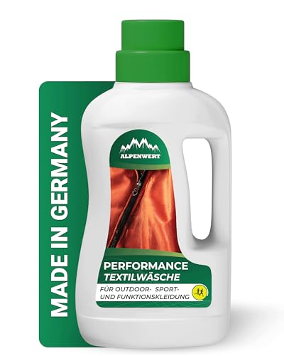 ALPENWERT® Sportwaschmittel [MADE IN GERMANY] für Funktionskleidung, Sportbekleidung & Outdoor-Textilien Spezialwaschmittel für Gore-Tex, Softshell & Skibekleidung Geruchsneutral & materialschonend