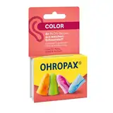 OHROPAX Color Ohrstöpsel – IN-Ohr-Stöpsel aus weichem Schaumstoff – besonders komfortabel, auch bei langem Tragen – Schalldämmwert SNR 35 dB – ideal für Party, Event und Auszeit – 8 Stück