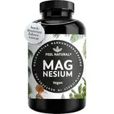 Magnesium hochdosiert Kapseln - 365 Stück (Jahresvorrat) - 664mg je Kapsel, davon 400mg elementares Magnesium - höherer Gehalt als andere Magnesiumformen - Laborgeprüft & Vegan