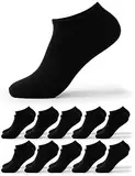 Occulto Herren Basic Sneaker Socken 10-20er Pack (Modell: Alex) 10 X Schwarz 39-42