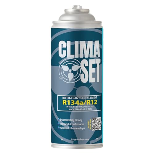 ClimaSet Kältemittelersatzgas R134a für Fahrzeuge von 1994 bis 2016 - Auto Klimaanlage Nachfüllset