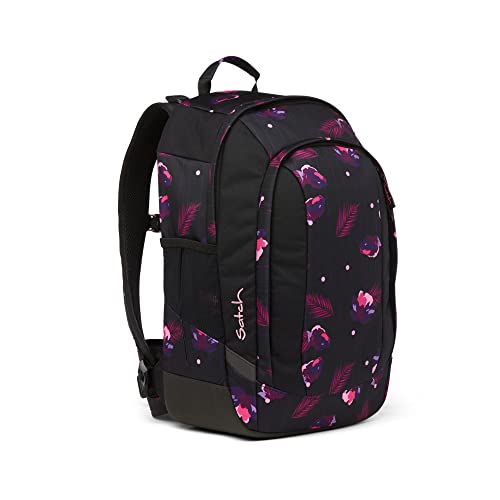 satch air Schulrucksack ab 5. Klasse gepolstert 26L Stauraum standfest Laptopfach Mystic Nights - Lila