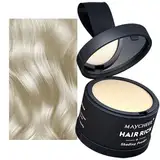 HISUNBEN Instantly Hairline Powder, Winddichtes, Schweißdichtes Haar Root Touch Up Concealer für wiederkehrende Haarlinie, Professionelles Haar Shadow Powder mit Spiegel für Puff-B