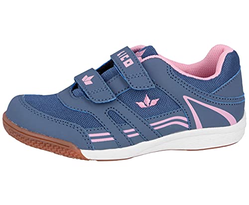 Lico Active Indoor V Mädchen Hallenturnschuh, grau/rosa, 28 EU