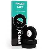 keenon sports® Boulder Tape Klettertape – Fingertape Klettern Kraftsport – Handtape Volleyball, Basketball, Handball – hautfreundliches Sporttape (3 Rollen je 10m, 1,5cm breit, Schwarz)