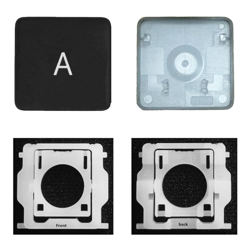 CTBDZ Individuelle Tastenkappe mit Scharnier Ersatz für (M1 M2) MacBook Pro A2141 A2251 A2289 A2338 A2442 A2485, ersetzt MacBook Air A2179 A2337 A2681 Tastatur-Tastenkappe (A-Taste)