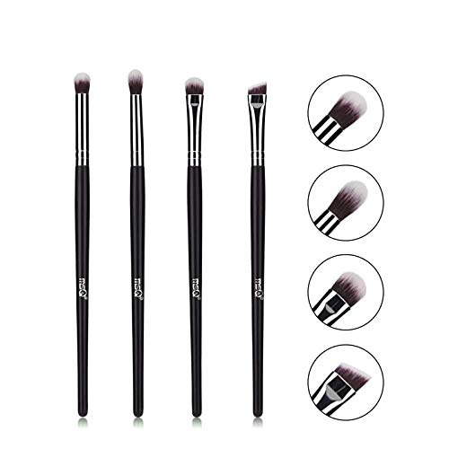 MSQ Augenpinsel Pinselset Makeup Lidschatten Pinselset Makeup Blender Pinsel Pinselset Augen Pinselsets Blending Brush Augenpinsel Set Make up Pinsel Set Lidschattenpinsel (Silber)