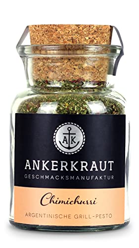 Ankerkraut Chimichurri, Gewürzmischung für argentinische Chimichurri-Sauce und Dip, 45g Korkenglas