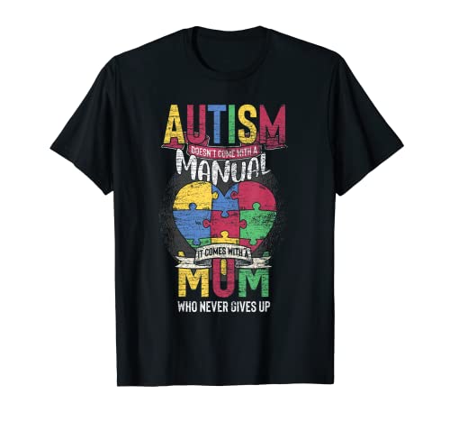 Herzpuzzle Autistische Kindermutter Geschenk Autismus Bewusstsein T-Shirt