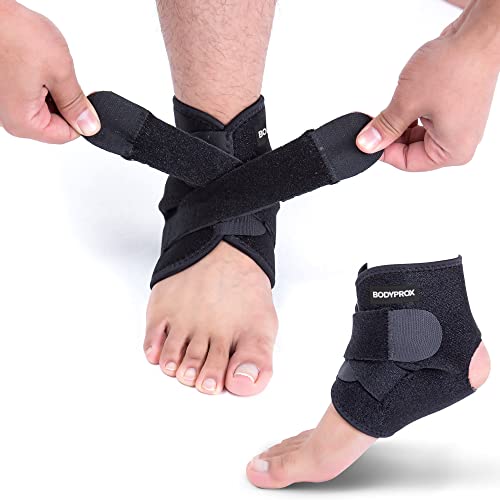 Bodyprox Knöchelbandage, atmungsaktive Neoprenhülle, verstellbar, Schwellung