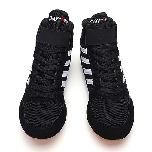 Boxschuhe,Unisex Boxing Shoe,Wrestling Schuhe,Kampfsport ringerschuhe,atmungsaktive,2 Farben,Größe 33-44,rutschfest,Bequem,Verschleißfest,Für Männer,Frauen,Jugend,Sanda,Taekwondo