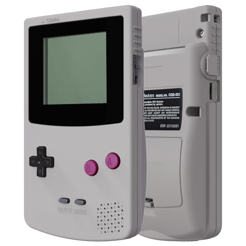 eXtremeRate IPS Ready Upgraded Case&Tasten für Gameboy Color, DIY-Ersatz Full Hülle Gehäuse für gbc OSD IPS&Reguläres IPS&Standard-LCD(Klassik Grau)–KEIN Konsole&KEIN IPS-Bildschirm