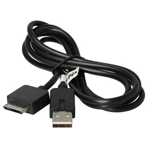 vhbw USB Kabel kompatibel mit Sony Playstation Portable Go PSP-N1003, PSP-N1004 Spielekonsole - 2in1 Datenkabel/Ladekabel 1,2m Lang