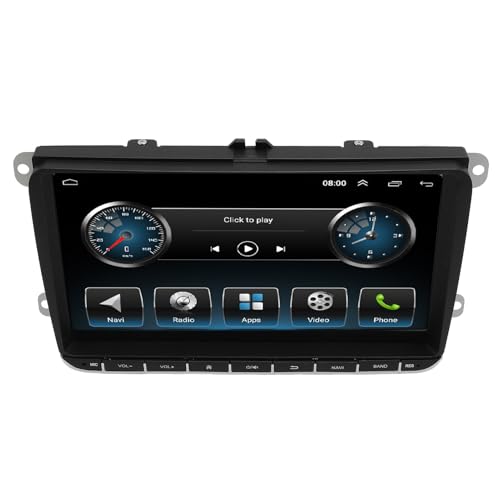 Tragbares Autoradio, 13-System, 9-Zoll-IPS-Touchscreen, CarPlay und Auto, UKW-Radio, GPS, Universell Kompatibel, Lenkradsteuerung, Rückfahreingang