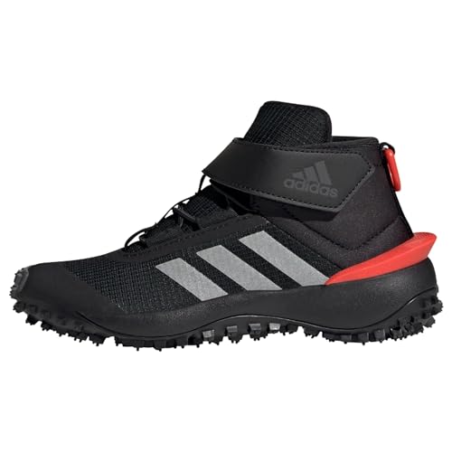 adidas Fortatrail Shoes Kids Schuhe-Hoch, core Black/Silver met./Bright red, 38 EU