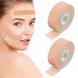 "Face Lifting Tape 2 Stück Rollen Kinesiotapes Myofasziales Gesichtstraffungsband gesichtstape gegen falten Patch für Muskelstraffende Bänder Und Straffung der Gesichtshaut von Frauen"