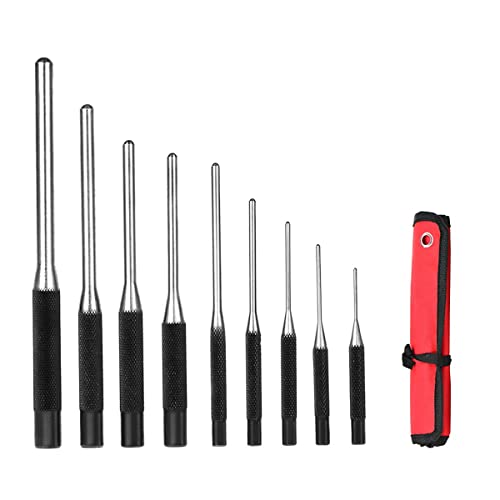 Magiin 9-teiliges Splinttreiber Satz, Durchschlag Werkzeug für Pistole Büchsenmacher Handwerk und Reparaturen mit Tragetasche, 1/16 inch-5/16 inch (9 Pcs)