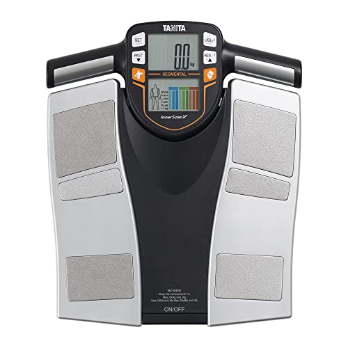 TANITA BC-545N Segment-Körperzusammensetzungswaage On Screen Messwerte pro Körperteil 10 Messungen Silber | 1er pack