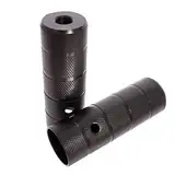 KHE BLACK STEEL BMX Axle Pegs Trickachsen 14mm Gewinde schwarz Paar