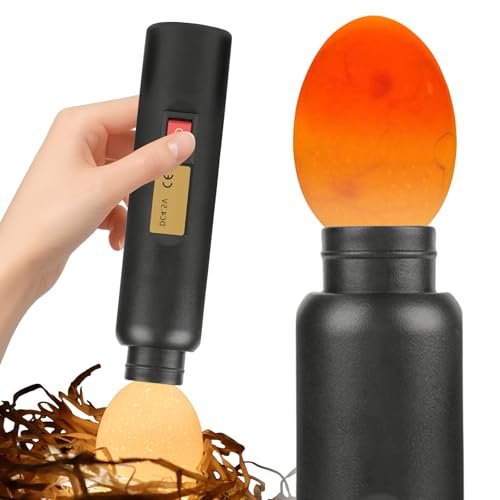 Schierlampe Bruteier Hühnereier LED-Licht Ei Candler für Hühnereier, Wachteleier und Gänseeier Vollautomatische Brutmaschine mit ABS-Material Eierlampe In Hand Hühnerei-Tester