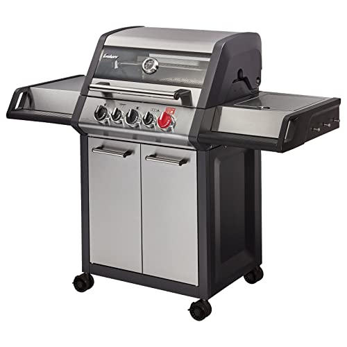 Enders® Gasgrill MONROE PRO 3 SIK TURBO, 3-Edelstahlbrenner, Seitenkocher, Infrarot-Backburner, PanoVision Sicht, HEAT RANGE™-Brenner, SWITCH GRID™, 800 °C TURBO ZONE™, SIMPLE CLEAN™ #8376