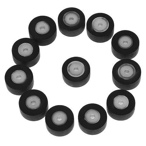 QUMIIRITY 12St Gummi-Videorecorder anpressrolle Klemmrolle Andruckrollen-Kassettendeck Andruckrolle für Recorder Andruckrolle für Kassettenbandmaschinen Andruckrolle für Blockflöten Black