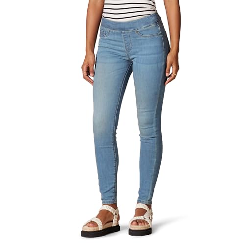 Amazon Essentials Damen Stretch-Jeggings zum Anziehen(erhältlich in Übergröße), Helle Waschung, 38-40