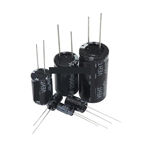 EGPBUABIO Electrolytic Capacitor 10V 16V 63V 100V 160V 450V 22UF 47UF 100UF 220UF 470UF 1000UF 10000UF 2.2UF 10UF Black Capacitor 2-50PCS (450V100UF 18x35 2PCS)