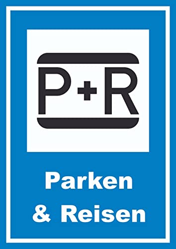 HB-Druck Parken und Reisen Schild A6 Rückseite selbstklebend