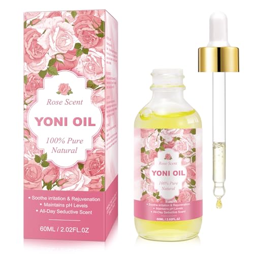 Yoni Öl Rose Sent Starkes, Feuchtigkeitsspendendes 60Ml Feuchtigkeitslotionsöl Für Private Teile Oder Den Körper. Feuchtigkeitsspende;Beruhige Trockenheit, Relax;Balance Ph Levels,100% Natürlich;Vegan