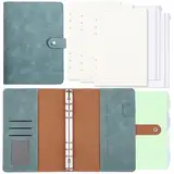Ringbuch A5 Nachfüllbar, PU Leder Binder Notizbuch mit 135 Blättern Nachfüllpapier, Notizbuch Din A5 Ringbuch, Ringbuchmappe A5 Organizer Ringbuch, 6 Ringe, für Schulnotizen, Reisetagebücher, Planer