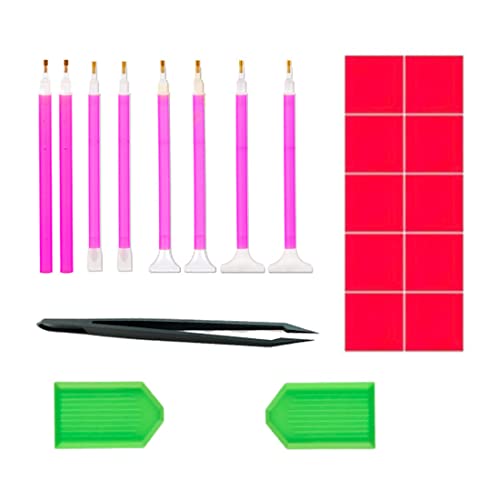 CRLLDPM 21 Stück Diamond Painting Stift Set 5D Diamond Painting Zubehör Stift Diamond Painting Pen DIY Diamant Malerei Stift Zubehör für Diamantmalerei