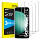 SPARIN 3 Stück Panzer Schutz Glas für Samsung Galaxy S23 FE, 6,4 zoll, HD-Klar Displayschutzfolie, Frei von Kratzern, Ultrabeständig Folie