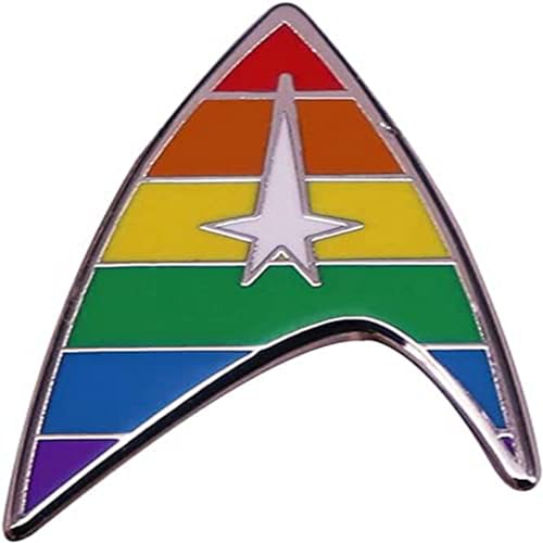 LGBT Gay Pride Star Regenbogen Abzeichen LGBTQ Harte Emaille Anstecknadel Emaille Brosche Pins Metall Abzeichen Anstecknadel Abzeichen Schmuck für Kleider, Anzüge, Taschen, Rucksäcke, Metall…