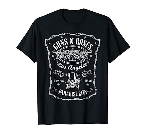 Offizielles Guns N' Roses Paradise Label T-Shirt