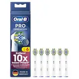 Oral-B Pro Tiefenreinigung Aufsteckbürsten für elektrische Zahnbürste, 6 Stück, tiefe Zahnreinigung mit innovativen X-förmigen Borsten, Original Oral-B Zahnbürstenaufsatz, Made in Germany