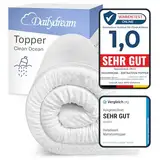 Dailydream viscoelastischer Matratzentopper Model M mit Memory Foam Effekt, 100x200x5cm, Edition Clean Ocean